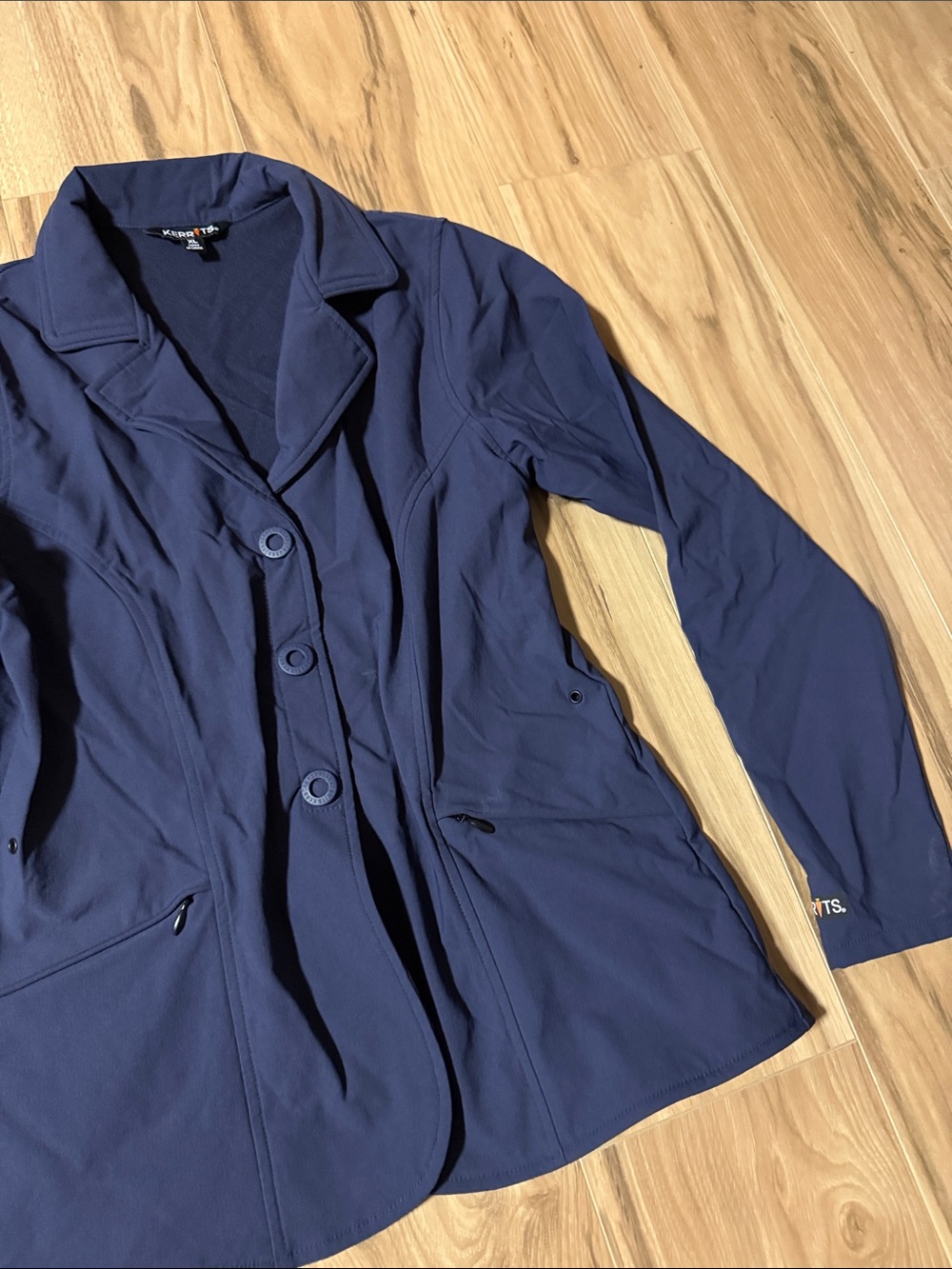 Kerrits Navy Three-Button Riding Blazer Jacket - Picture 6 of 9